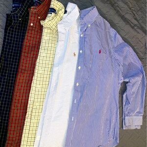 Ralph Lauren XL Long Sleeve Dress Shirts LOT of 5
